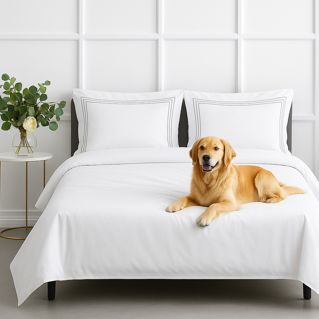 Seraluna Luxe 400 Thread Count 100% Cotton Pillowcases – Set of 2 - Crips White