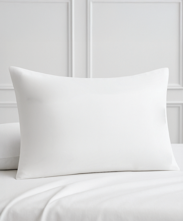 Seraluna Luxe 400 Thread Count 100% Cotton Pillowcases – Set of 2 - Crips White