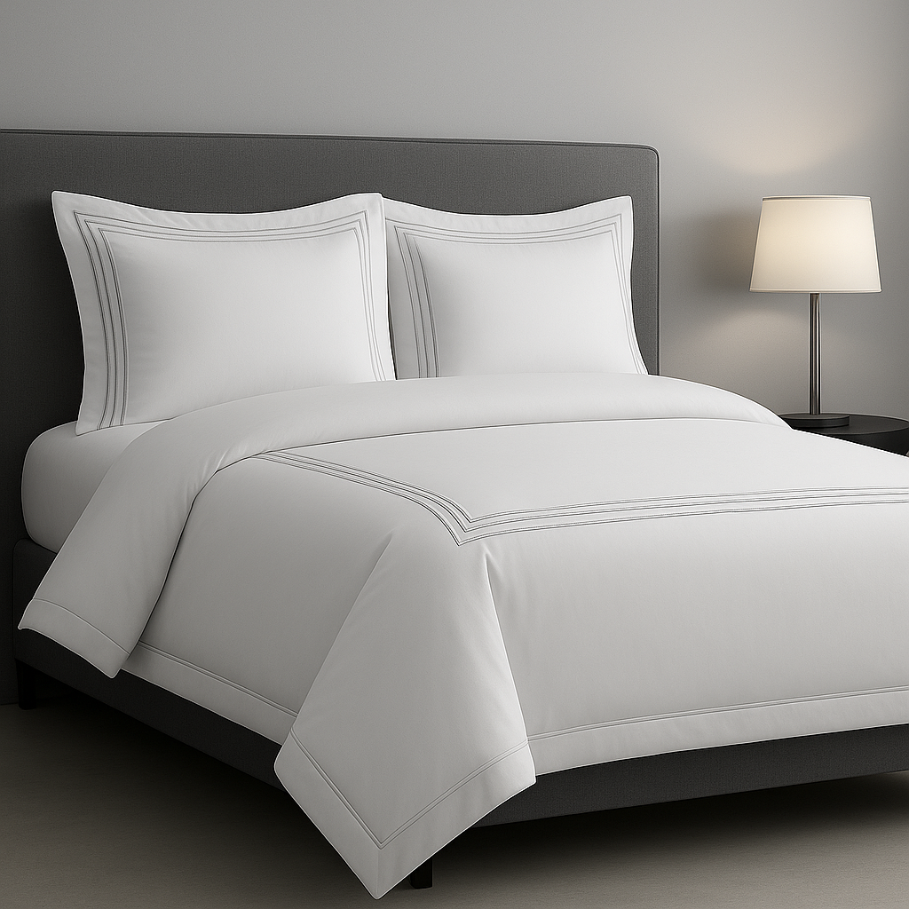 Seraluna Luxe Duvet & Pillowcase Set White