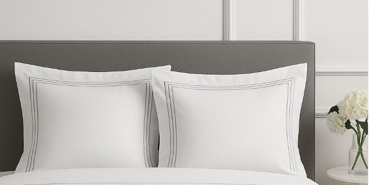 Seraluna Luxe 400 Thread Count 100% Cotton Pillowcases – Set of 2 - Crips White